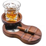 Cendrier  cigares cendrier en plateau  whisky porte - cigares pour la maison le bureau ou le bar
