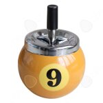 Cendrier en forme de boule de billard 9x9x13cm en métal cendrier avec couvercle décorations cendrier ... Cendrier en forme de boule de billard 9x9x13cm en métal cendrier avec couvercle décorations cendrier ...