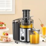 Centrifugeuse extracteur de jus 500w pour fruits et légumes goulotte dalimentation 65 mm facile à nettoyer ... Centrifugeuse extracteur de jus 500w pour fruits et légumes goulotte dalimentation 65 mm facile à nettoyer ...
