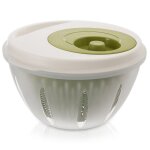 Centrifugeuse � salade vilde - s�chage rapide et polyvalent - 26x255x145 cm - transparent / vert