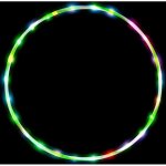 Cerceau led hula hoop 10couleurs lumi�re multiple exercice danse fitness ?6ans enfant adulte yyv