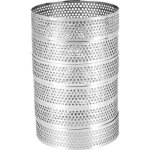 Cercle à gâteau rond perforé hauteur 2 cm diamètre 8 cm pour gâteaux tartes quiches inox lot de 8 Cercle à gâteau rond perforé hauteur 2 cm diamètre 8 cm pour gâteaux tartes quiches inox lot de 8