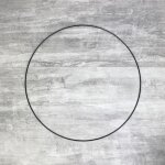Cercle m�tallique - lealoo - 50 cm - noir - abat - jour - attrape r�ves - 36 mm