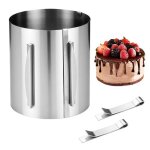 Cercle a patisserie r�glable 16 - 30cmcercle � g�teau extensible avec �chelleanneau � g�teau 15cmavec ...