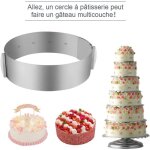 Cercle a patisserie reglable cercle gateau extensible 16 - 30cm cercle entremet rond inox moule fraisier ...