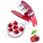 D�noyauteur - handeiu - cerises et olives - acier inoxydable - lave - vaisselle - rouge