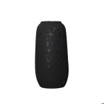Ceryan xl - vase en c�ramique noir h31 cm