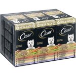Cesar - 434255 - megapack landragout nourriture humide pour chien dans un bol 4 vari�t�s en lot 24 x ...