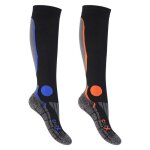 Cflex chaussettes de compression running pour hommes et femmes (2 paires) chaussettes de sport hautes ...