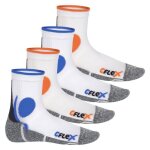 Cflex - chaussettes de running / course � pied (4 paires) pour hommes et femmes blanc - multicolore