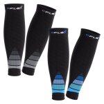 Cflex manchons de compression mollet sport pour hommes et femmes (2 paires) - noir / bleu et gris mix ...