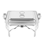 Chafing dish en acier inoxydable chauffe - plats 6l récipient chauffant chauffe - buffet en acier Chafing dish en acier inoxydable chauffe - plats 6l récipient chauffant chauffe - buffet en acier