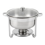 Chafing dish acier inoxydablebuffets chauffants avec couvercle en verrepanier  aliments et porte - combustibl ...