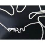 Chaine 50cm maille gourmette en argent 925 �paisseur fine 14mm pour petit pendentif