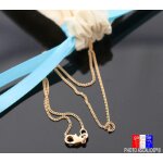 Chaine 50cm en plaqu� or fine id�al pour porter un petit pendentif