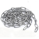 Cha�ne en acier inoxydable 304 solide et robuste avec maillons soud�s en acier charge maximale de 200kg ...