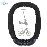 Chane antivol vlo 100 cm chane cadenas vlo 5 chiffres codes pour vlos lectrique / vtt motos trotinette ...