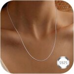 Chane argent femme 925 / 1000 collier femme argent chaine en argent largeur 1. 5 mm longueur 41cm