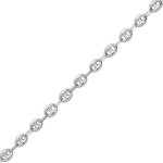 Chaine argent grain de caf argent - 50 cm 7x5 mm [s0194]