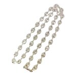 Chaine argent grain de caf argent - 50 cm 9x7 mm [s0193]