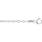 Cha�ne argent maille grain de caf� 40cm