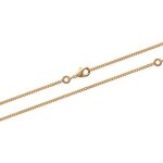 Chane de cou - femme - maille gourmette - plaqu or jaune 750 / 1000 - 45 cm - 11 mm