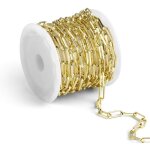 Cha�ne dor�e pour la fabrication de bijoux plaqu� or 14 carats bijoux diy 366 cm