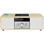 Chane hi - fi chaine hi - fi en bois avec radio dab + et lecteur cd bluetooth design rtro