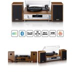Chane hi - fi - lenco - mc - 160wd - platine vinyle - bluetooth 5. 0 - radio dab + / fm