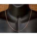 Chaine homme 55cm plaqu or authentique fine 1. 6mm collier pour pendentif