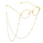 Chane de lunettes traditionnelle chane de lunettes pour hommes et femmes en or