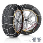 Chanes  neige en acier alli au manganse - vevor - compatible avec pneu 225 / 70 - 15 235 / 60 - 16 ...