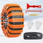 Cha�nes � neige r�utilisables - 10 pi�ces - universelles - pneus 165 - 255 mm - pour boue sable neige ...