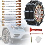 Cha�nes � neige universelles - mich - 10 pi�ces - pour pneus 165 � 265 mm - utilisation sur boue sable ...