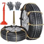 Cha�nes � neige universelles - mich - 8 pi�ces - antid�rapant - pour pneus 165 - 265 mm - acier au mangan�se ...