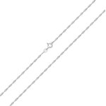 Chaine singapour eds jewels femme argent fin 925 51cm 40437