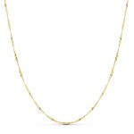 Chaine singapour or jaune - femme 45cm