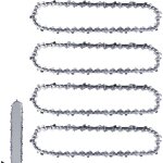 Chanes de trononneuse - lot de 4 - 25 cm - 3 / 8 lp - 40 maillons - anti - retour - einhell & husqvarna ...