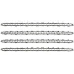 Chanes de trononneuse - lot de 4 - pour guide chane 40 cm - 13 mm - 59 maillons - compatibles stihl ...