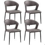 Chairus chaise de salle  manger lot de 4 chaise salle a manger chaise de cuisine moderne avec accoudoir ...