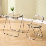 Chairus ensemble table et chaise pliante de salon table basse chaise en rotin table � manger carr�e avec ...