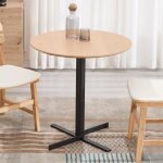 Chairus table ronde avec base en m�tal table basse en bois s�lectionn� pour salon table de salle � manger ...