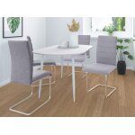 Chaise 4 pack gris clair