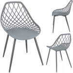 Chaise aranda grise + pieds color�s