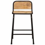 Chaises de bar cloud lot de 2 tabourets hauts sige haut pcs bois massif manguier brut lv444