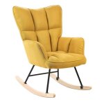 Chaise � bascule jaune oulu