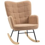 Chaise berante imitation peau de mouton chaise  bascule chaise dappoint fauteuil relax pour chambre ...