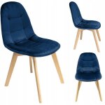 Chaise bleu marine colin (jeu de pieds + vis)