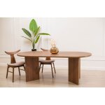 Chaise en bois henrico noyer latte