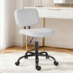 Chaise de bureau - alightup - chaise � roulettes pivotant 360� hauteur r�glable sans accoudoirs 43 * ...